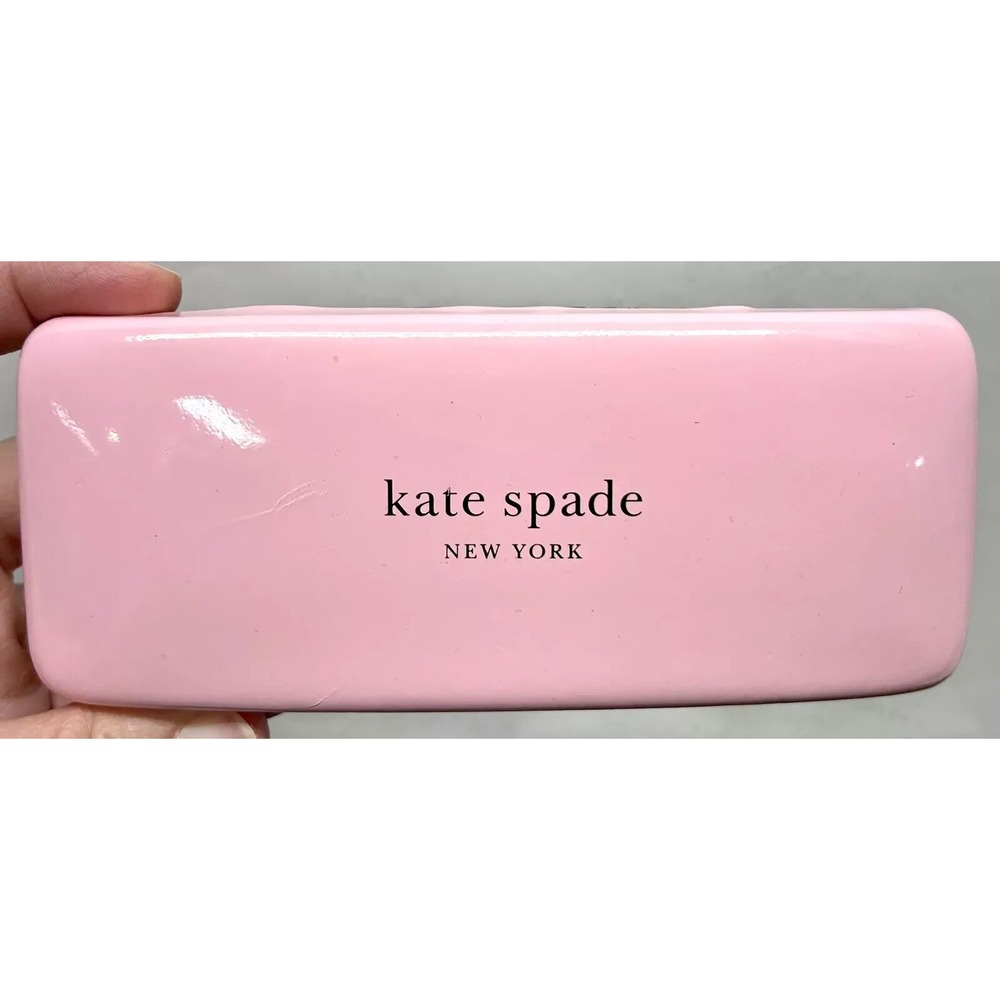 Kate Spade New York Glasses Hard Case Two Colors Pink/Green (Case Only) (D6)